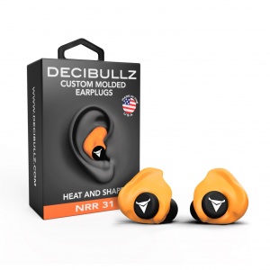 Custom Molded Earplugs ORANGE