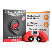 Custom Molded Earplugs RED